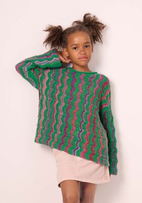 PULLOVER Colorissimo & Ecopuno - Stickmönster (SE) från Lana Grossa