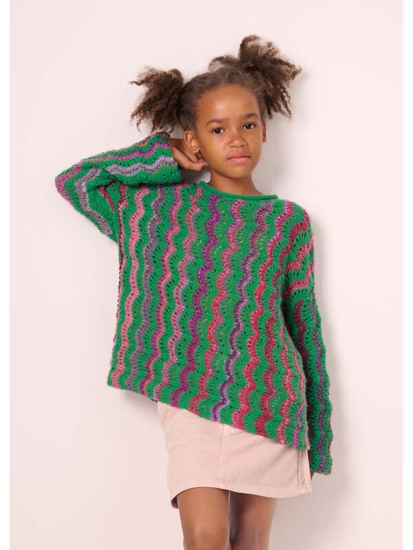 Lana Grossa PULLOVER Colorissimo & Ecopuno - Stickmönster (SE)