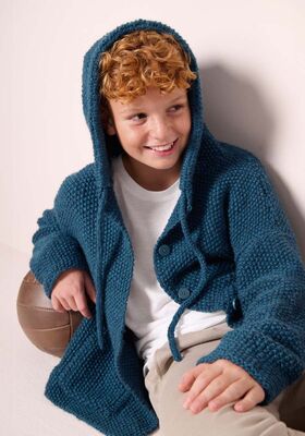 JACKA Cool Merino Big - Stickmönster (SE) från Lana Grossa
