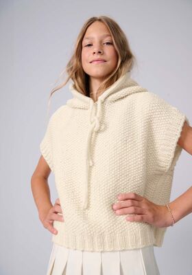 HOODIE-SLIPOVER Cool Merino Big - Stickmönster (SE) från Lana Grossa