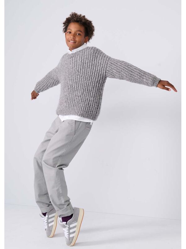 Lana Grossa PATENT-PULLOVER Lucida - Stickmönster (SE)