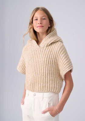 HOODIE-SLIPOVER Twinny - Stickmönster (SE) från Lana Grossa