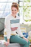 Lana Grossa PULLOVER MED FLÄTOR OCH RÄNDER Landlust Sommerseide - Stickmönster (SE)