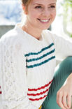 Lana Grossa PULLOVER MED FLÄTOR OCH RÄNDER Landlust Sommerseide - Stickmönster (SE)