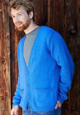 JACKA (MAN) Landlust Alpaka Merino 100 - Stickmönster (SE) från Lana Grossa
