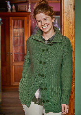 JACKA (DAM) Landlust Alpaka Merino 160 - Stickmönster (SE) från Lana Grossa