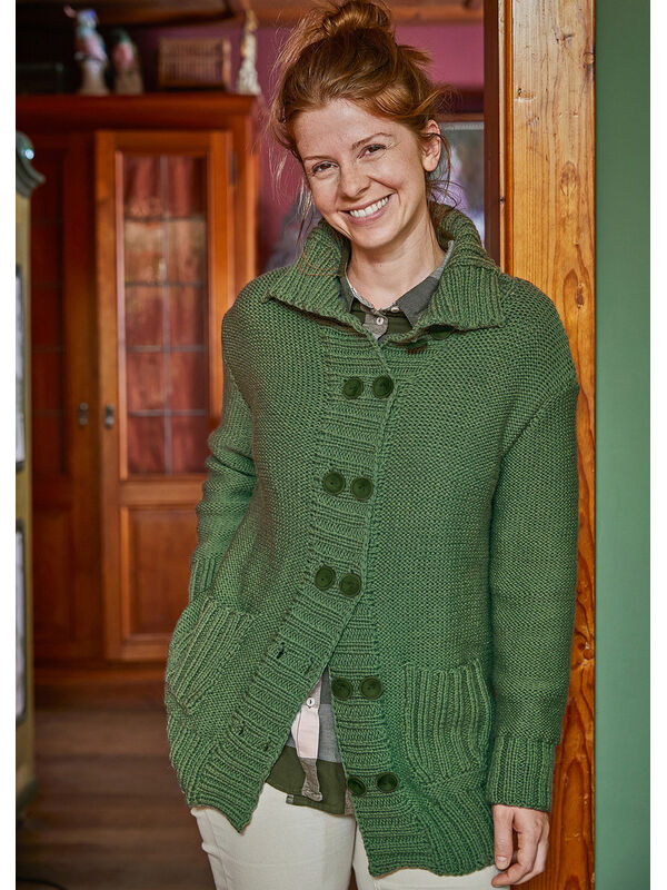 Lana Grossa JACKA (DAM) Landlust Alpaka Merino 160 - Stickmönster (SE)