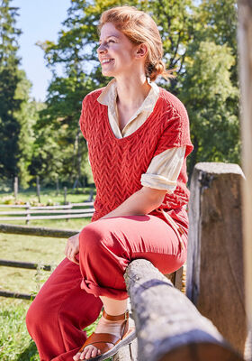 T-SHIRT Landlust Sommerseide - Stickmönster (SE) från Lana Grossa
