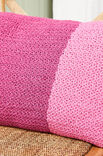 Lana Grossa KUDDÖVERDRAG I FÄRG PINK Landlust Sommerseide - Virkmönster (SE)