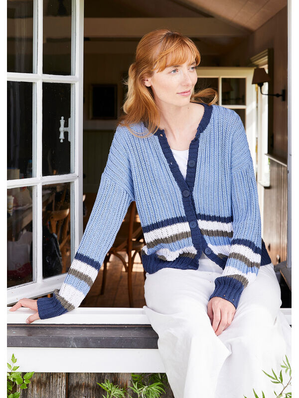 Lana Grossa CARDIGAN Landlust Sommerseide - Stickmönster (SE)