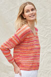Lana Grossa V-HALS PULLOVER A Mano - Stickmönster (SE)