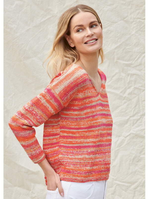 Lana Grossa V-HALS PULLOVER A Mano - Stickmönster (SE)