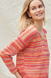 Lana Grossa V-HALS PULLOVER A Mano - Stickmönster (SE)