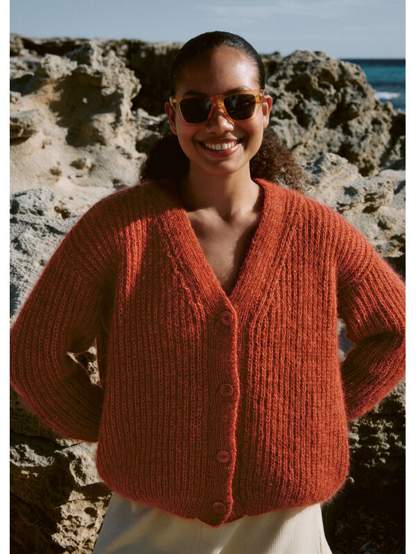 Lana Grossa CARDIGAN Cotton Wool & Silkhair - Stickmönster (DK)