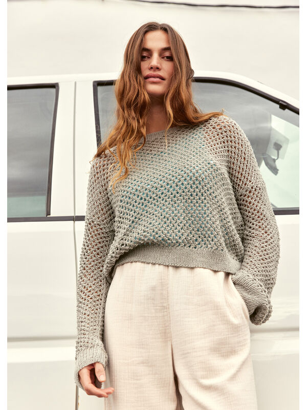 Lana Grossa PULLOVER Linissimo - Stickmönster (SE)