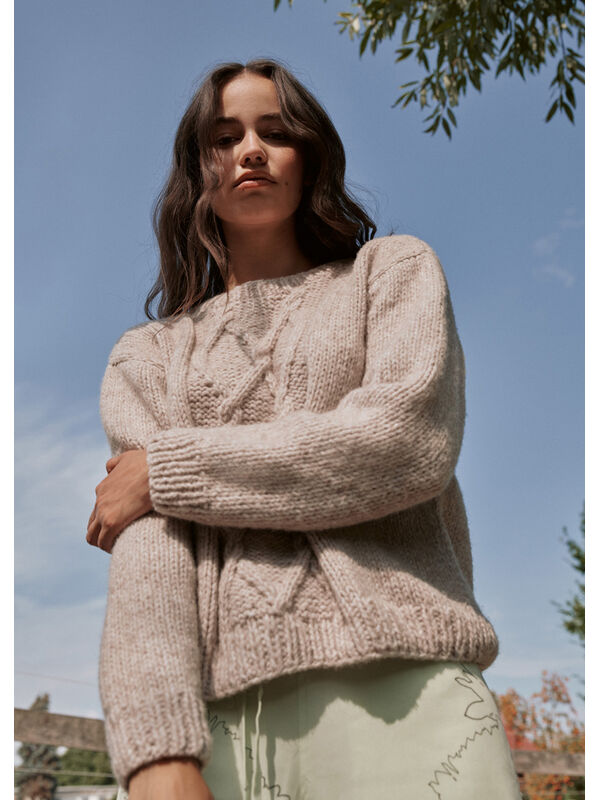 Lana Grossa PULLOVER Ecopuno Chunky - Stickmönster (SE)