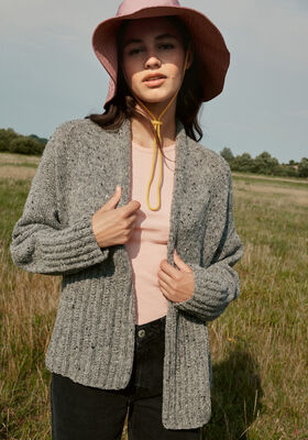 CARDIGAN Landlust Soft Tweed 180 - Stickmönster (SE) från Lana Grossa