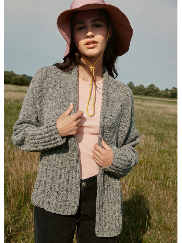Lana Grossa CARDIGAN Landlust Soft Tweed 180 - Stickmönster (SE)