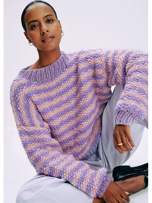 Lana Grossa PULLOVER Lala Berlin Flamy & Lala Berlin Lovely Cotton - Stickmönster (SE)