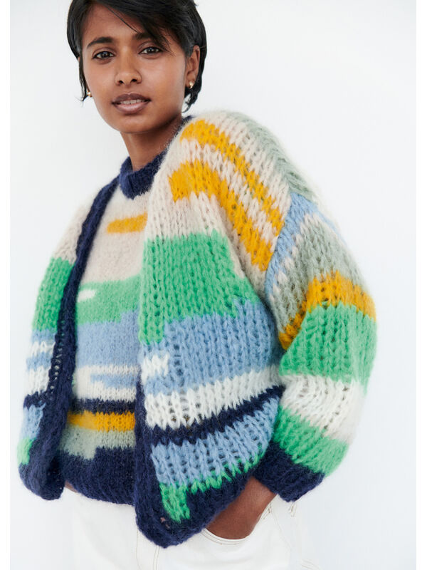 Lana Grossa CARDIGAN Mohair Moda  - Stickmönster (DK)