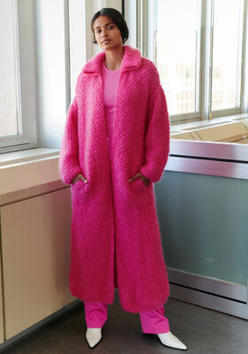 LÅNG CARDIGAN Mohair Moda - Stickmönster (DK) från Lana Grossa