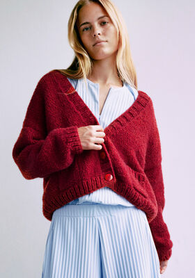 CARDIGAN Ecopuno Chunky - Stickmönster (SE) från Lana Grossa