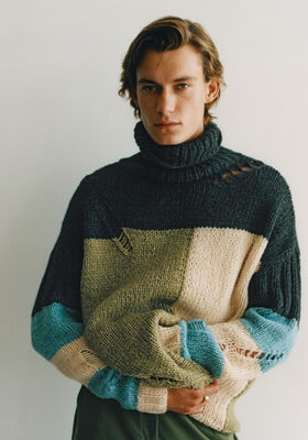 PULLOVER (MAN) Lala Berlin Lovely Cotton - Stickmönster (SE) från Lana Grossa