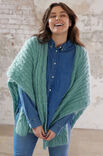Lana Grossa PONCHO-SJAL LIFFEY Ecopuno & Silkhair - Stickmönster (DK)