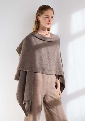 PONCHO Cashmere Kiss - Stickmönster (SE) från Lana Grossa