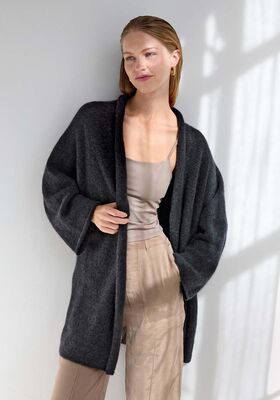 KIMONOJACKA Cashmere Kiss - Stickmönster (DK) från Lana Grossa