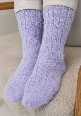 SOCKOR MED PALJETTER Cosy Socks & Glamour från Lana Grossa
