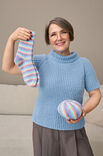 Lana Grossa RAGLANPULLOVER HALVÄRMAR Cosy Socks