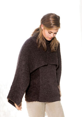 PONCHO Alta Moda Alpaca - Stickbeskrivning (SE) från Lana Grossa