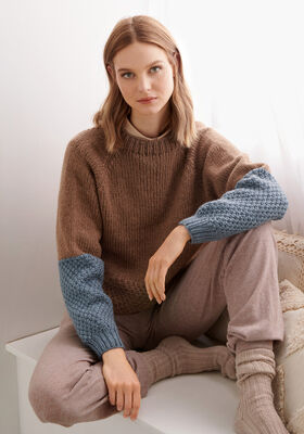 RAGLANPULLOVER Alta Moda Cashmere 16 - Stickmönster (SE) från Lana Grossa