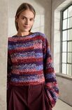 Lana Grossa VIRKAD PULLOVER Cool Merino & Superkid Seta - Virkmönster (SE)