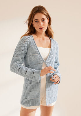 CARDIGAN Elastico - Stickmönster (SE) från Lana Grossa