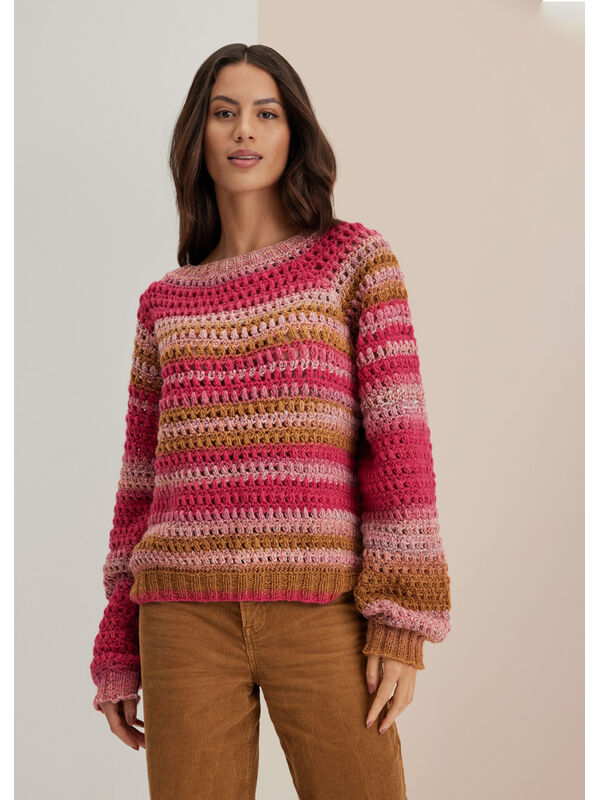 Lana Grossa VIRKAD PULLOVER Gomitolo Fusione - Virkmönster (SE)