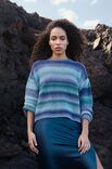 Lana Grossa VIRKAD PULLOVER Gomitolo Tono - Virkmönster (NO)