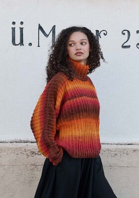 FLADDERMUS-PULLOVER Gomitolo Versione från Lana Grossa