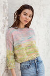 Lana Grossa PULLOVER Silkhair Hand-dyed - Stickmönster (SE)