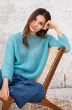 Lana Grossa PULLOVER Silkhair Hand-dyed - Stickmönster (SE)