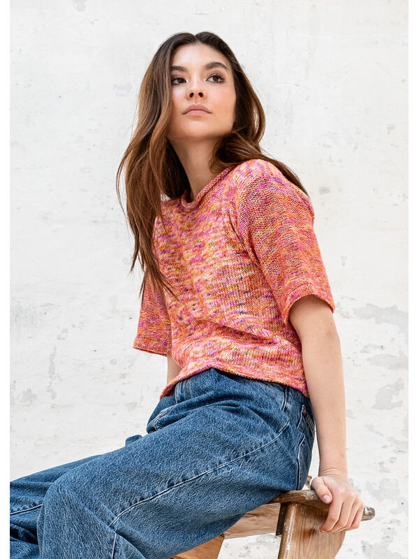 Lana Grossa PULLOVER Ecopuno Hand-dyed - Stickmönster (SE)