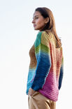 Lana Grossa VIRKAD PULLOVER Cool Wool Lace Hand-dyed - Virkmönster (SE)