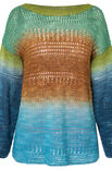 Lana Grossa VIRKAD PULLOVER Cool Wool Lace Hand-dyed - Virkmönster (SE)