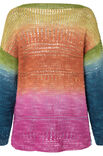 Lana Grossa VIRKAD PULLOVER Cool Wool Lace Hand-dyed - Virkmönster (SE)