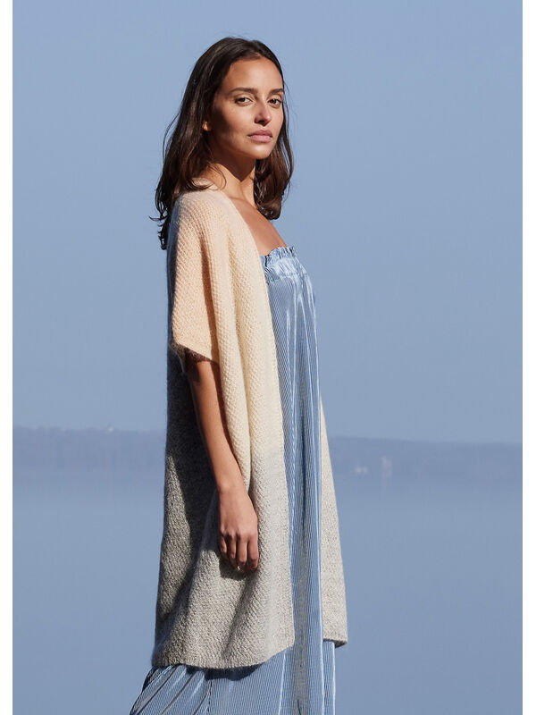 Lana Grossa VÄST Cool Wool Lace Hand-dyed, Cool Wool Lace & Silkhair - Stickmönster (SE)
