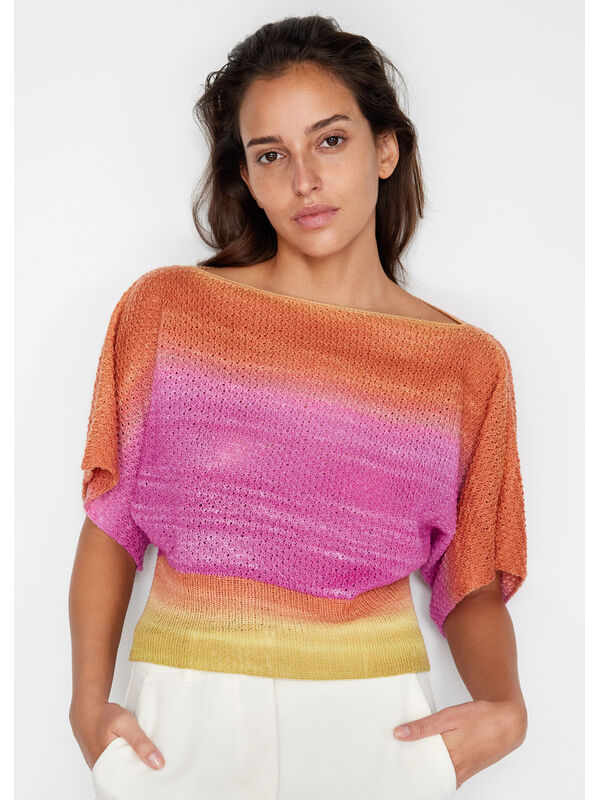 Lana Grossa PULLOVER Cool Wool Lace Hand-dyed - Stickmönster (SE)