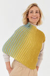 Lana Grossa PONCHO Cool Wool Lace hand-dyed & Cool Wool Lace - Stickmönster (DK)