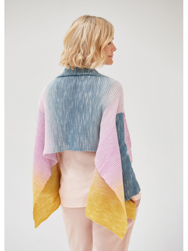 Lana Grossa ÄRMSJAL Cool Wool Lace Hand-dyed - Virkbeskrivning (DK)