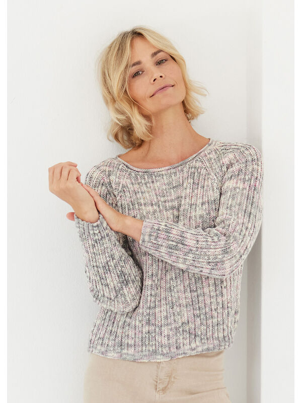 Lana Grossa PULLOVER Cool Wool Hand-dyed - Stickmönster (DK)